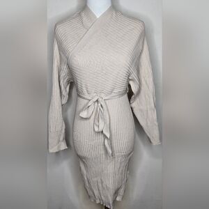 Belted Sweater Dress
